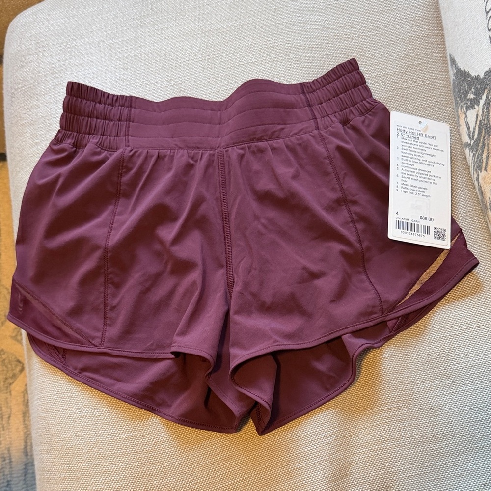 Lululemon Athletica Maroon Athletic Shorts